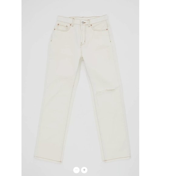 BDG Loose Straight Jean – Destroyed Ivory Denim - Urban Outfitters 33 - Picture 6 of 15